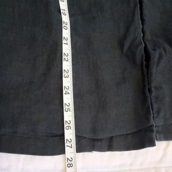 Tahari Jacket 100% Linen Open Front Womens Black Size S Bohemia Prepy Comfort - Picture 11 of 11